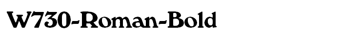 W730-Roman-Bold