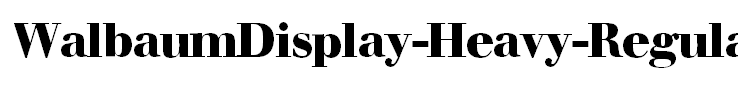 WalbaumDisplay-Heavy-Regular