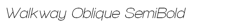 Walkway Oblique SemiBold