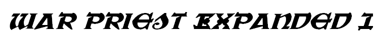 War Priest Expanded Italic