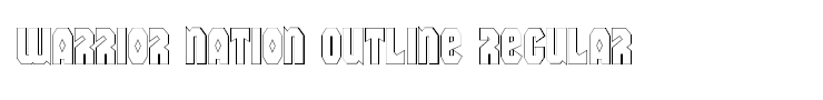 Warrior Nation Outline Regular