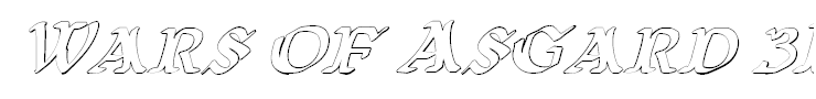 Wars of Asgard 3D Italic
