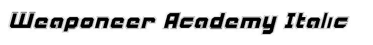 Weaponeer Academy Italic