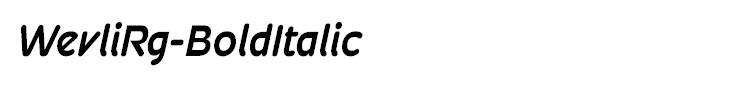 WevliRg-BoldItalic