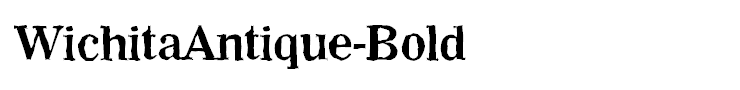 WichitaAntique-Bold
