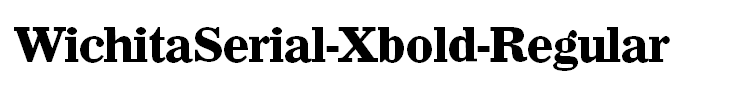 WichitaSerial-Xbold-Regular