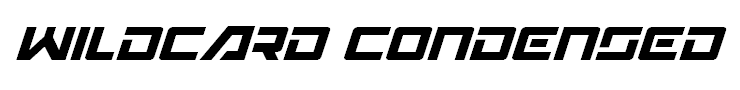 Wildcard Condensed Italic