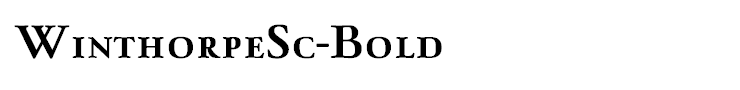 WinthorpeSc-Bold