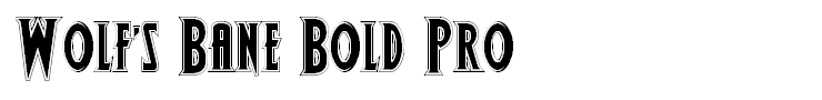 Wolf's Bane Bold Pro