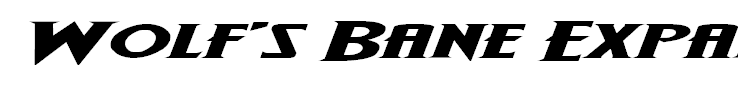 Wolf's Bane Expanded Italic