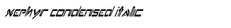 Xephyr Condensed Italic