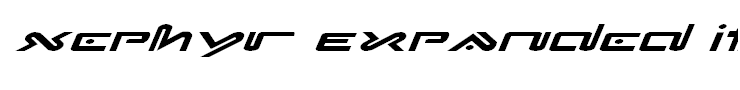 Xephyr Expanded Italic