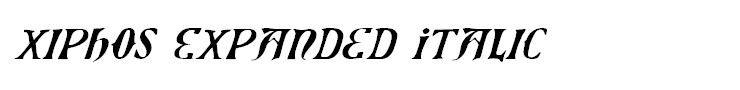 Xiphos Expanded Italic