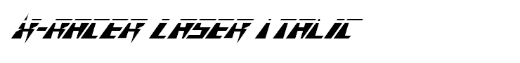 X-Racer Laser Italic