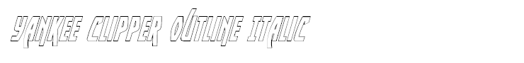 Yankee Clipper Outline Italic
