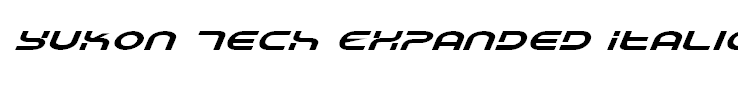 Yukon Tech Expanded Italic