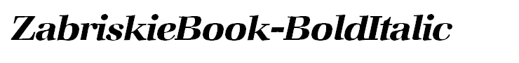 ZabriskieBook-BoldItalic