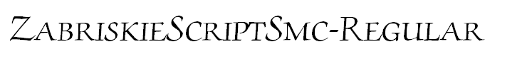 ZabriskieScriptSmc-Regular