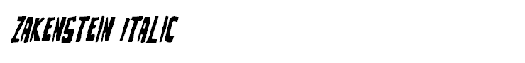 Zakenstein Italic