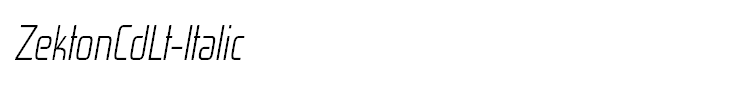 ZektonCdLt-Italic