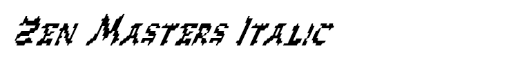 Zen Masters Italic