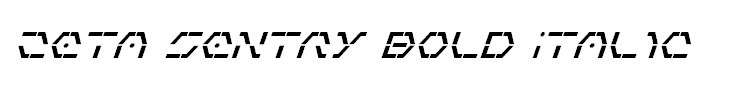 Zeta Sentry Bold Italic