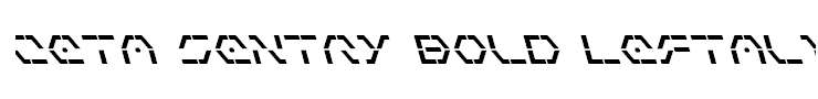 Zeta Sentry Bold Leftalic