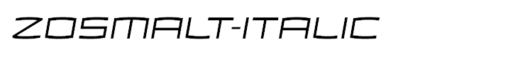 ZosmaLt-Italic