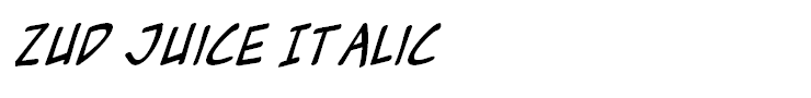 Zud Juice Italic